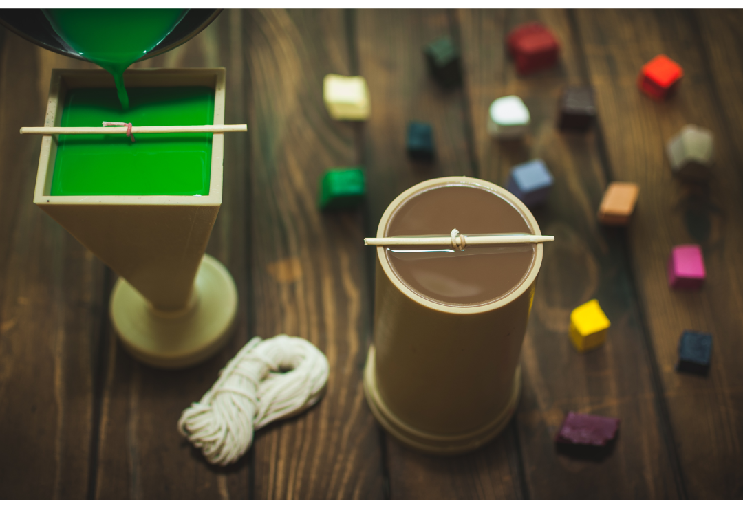 How to make a candle from a mould